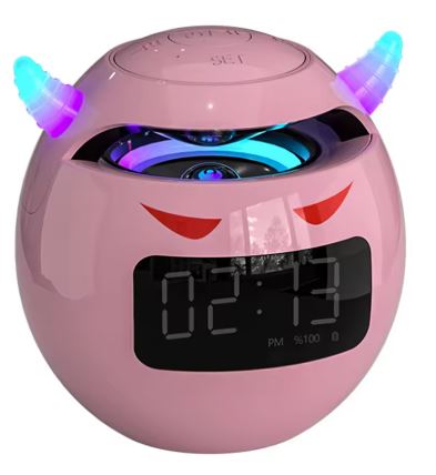 RELOJ DIGITAL, BLUETOOTH, 02 ALARMAS, RADIO FM, ALTAVOZ POTENTE Y MEMORIA EXPANDIBLE.