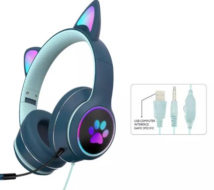 Auriculares para gaming con luz LED - Cancelacion de ruido