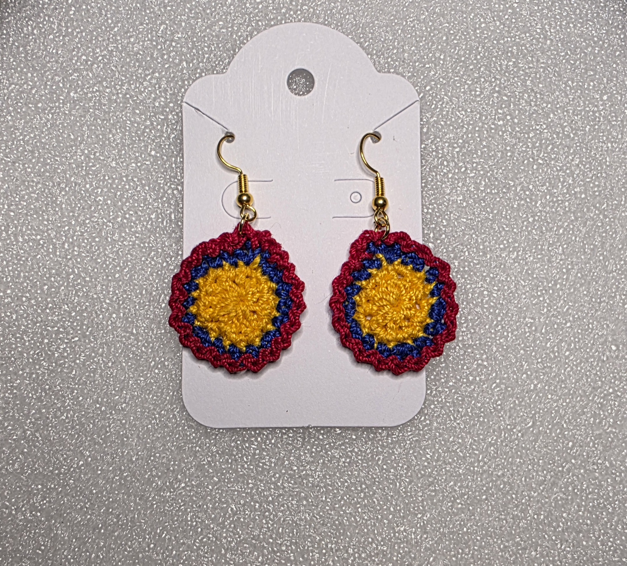 Aretes florales tricolor