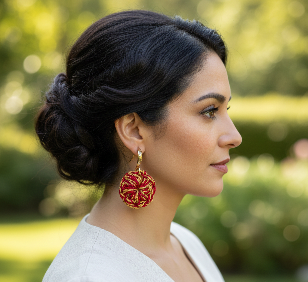 Golden Swirl earrings