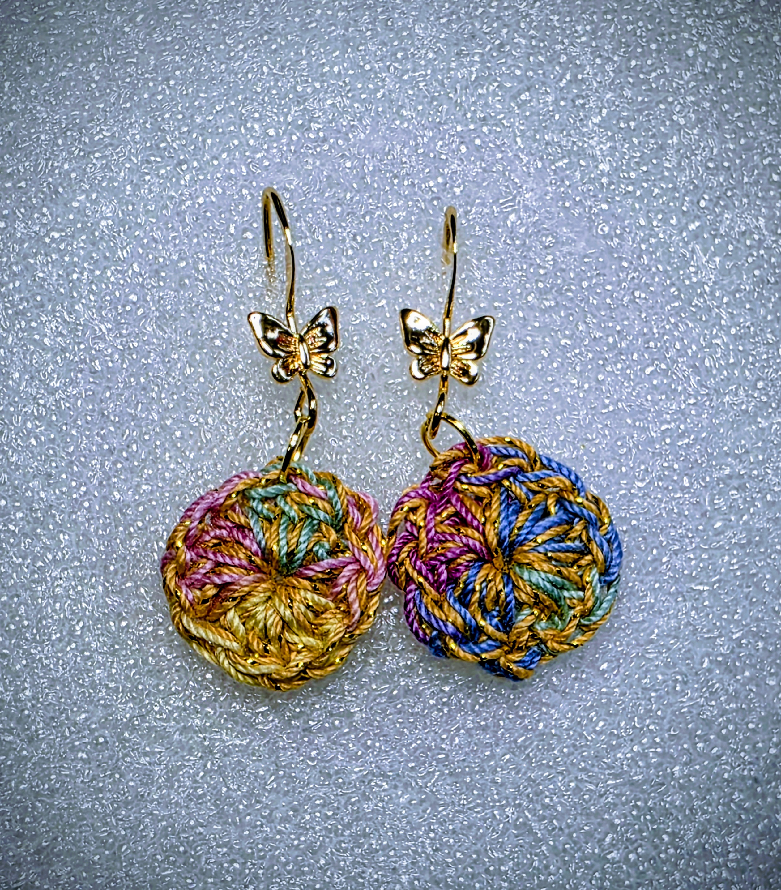 Golden Swirl earrings