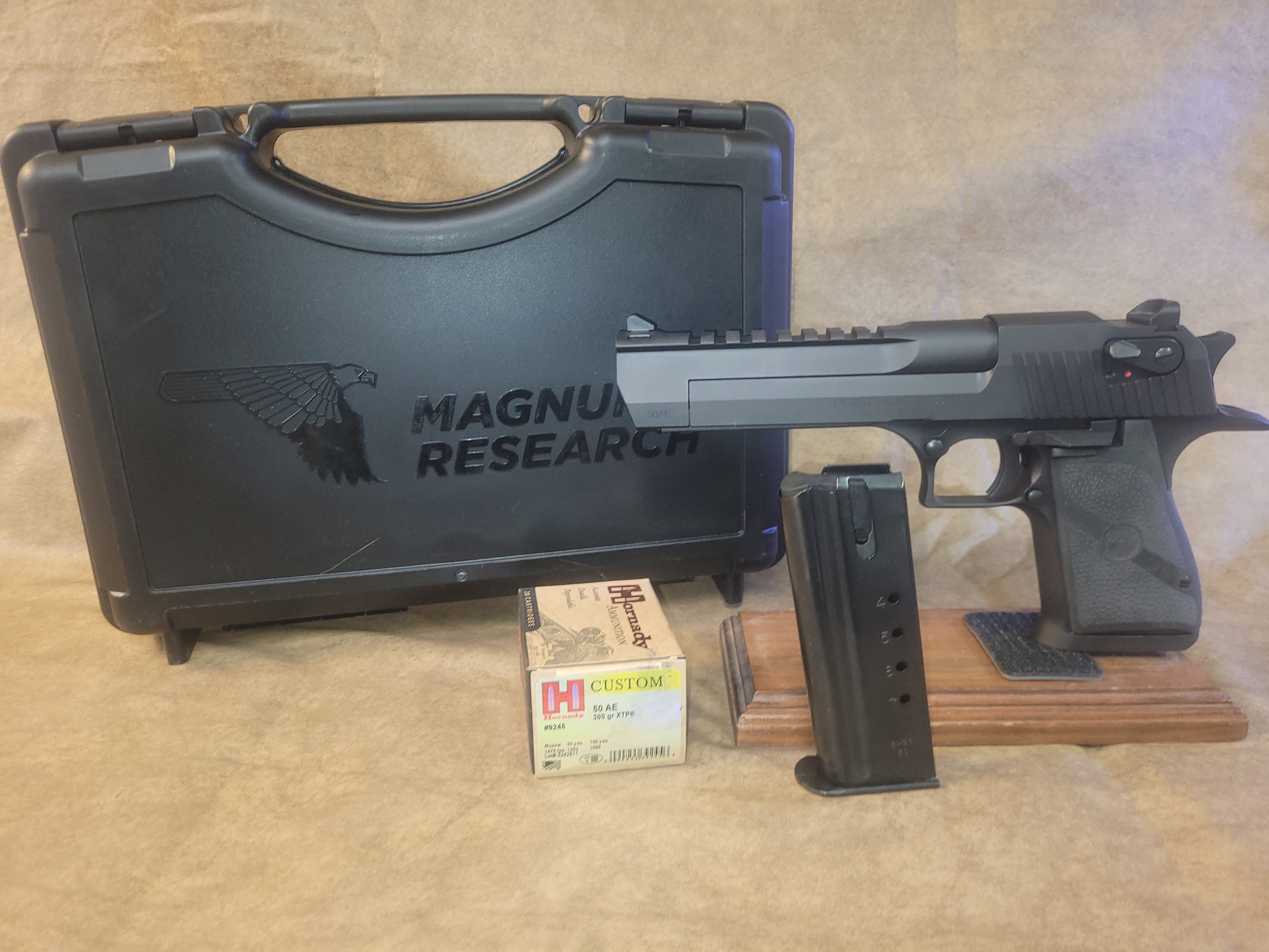 Magnum Research Desert Eagle Mark XIX Conversion Combo Full Size Frame 50 AE 7+1, 44 Rem Mag 8+1 6" Black Barrels