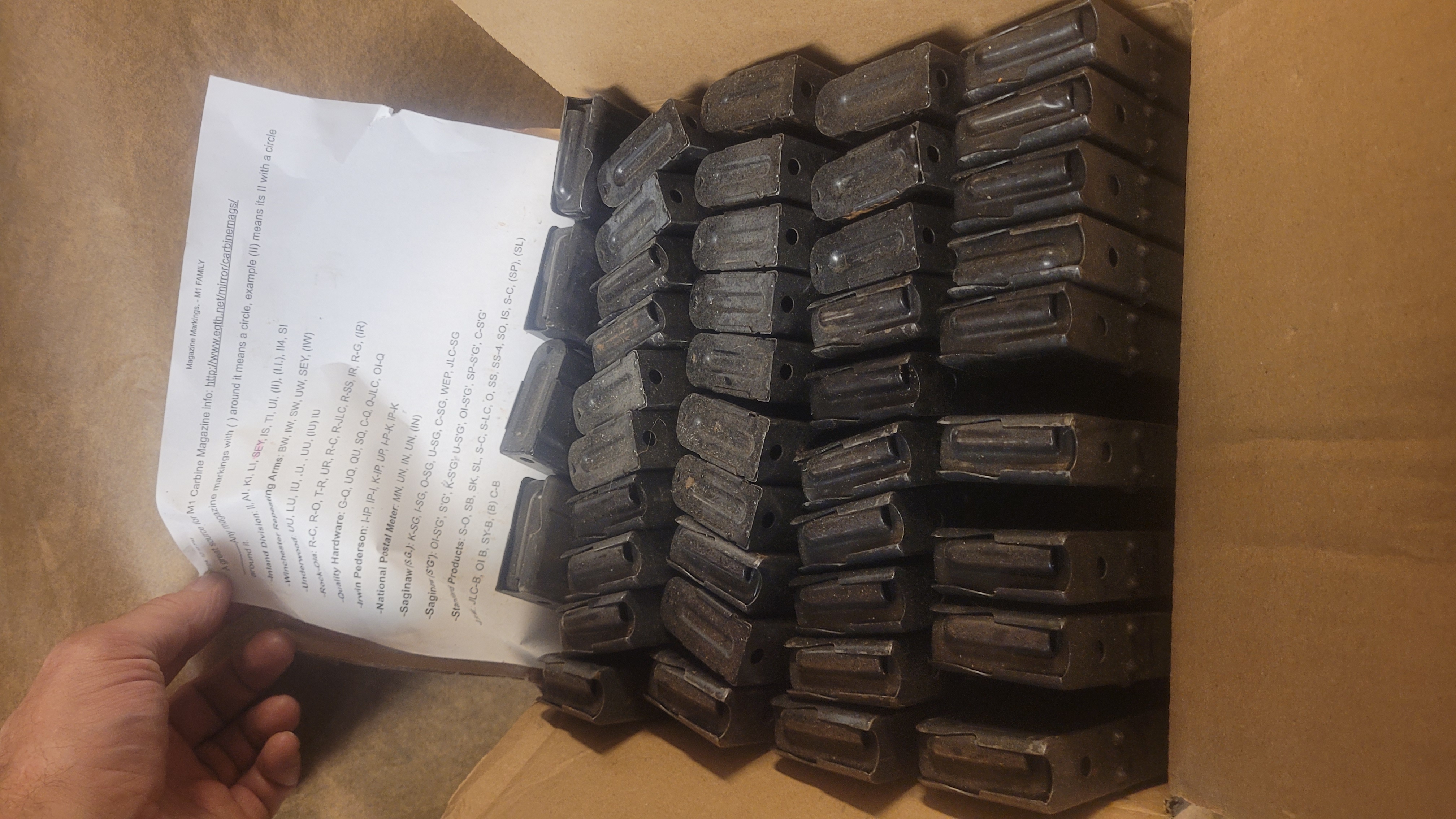 Military Surplus M1 30 Carbine 15, 20, 30 round magazines