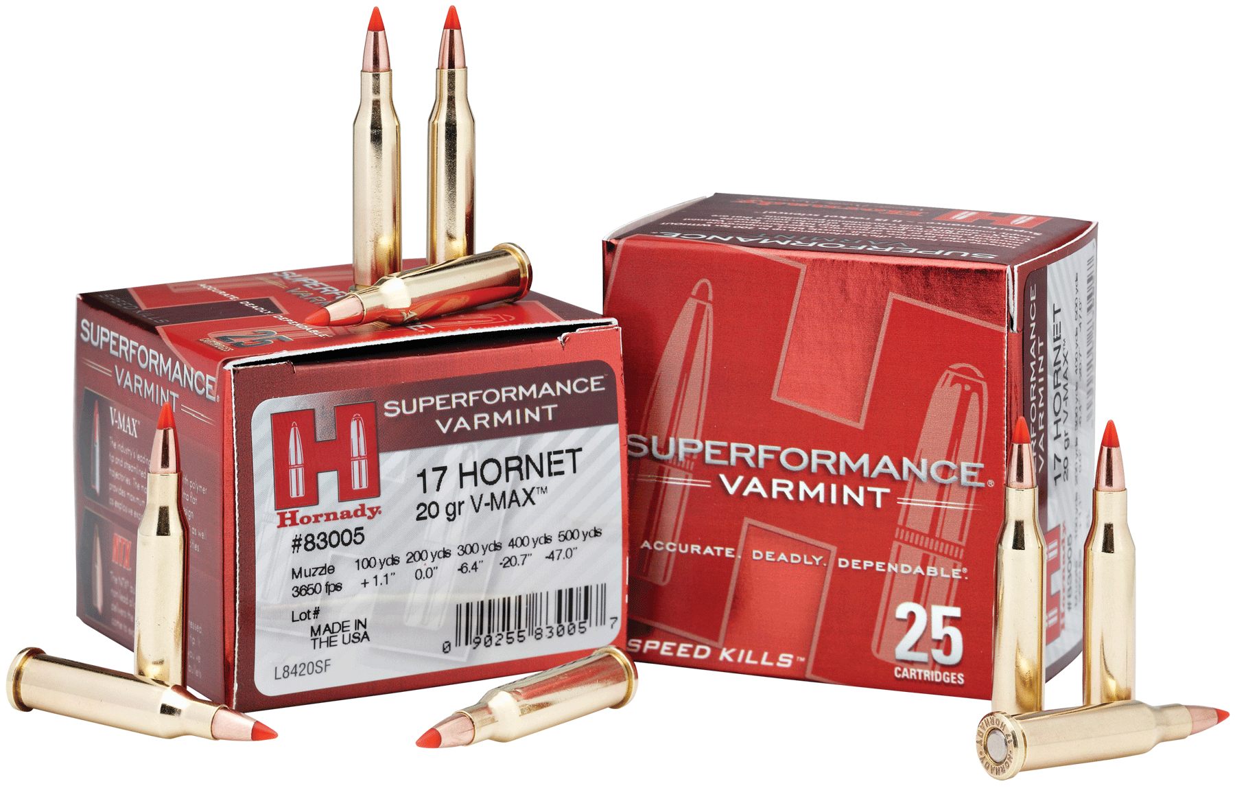 Hornady 83005 Superformance Varmint 17Hornet 20gr