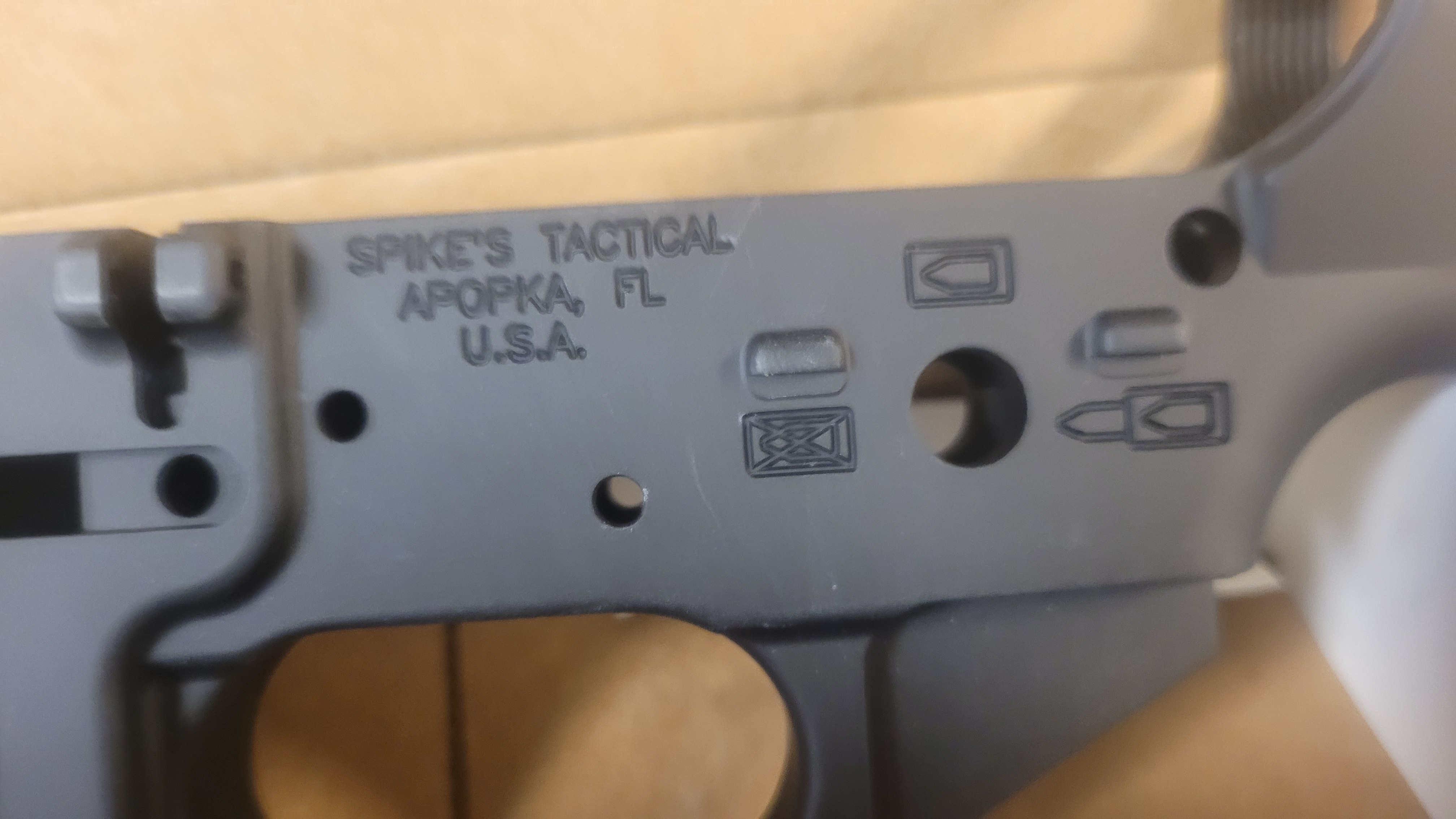 Spikes PHU Spade Stripped Lower Receiver