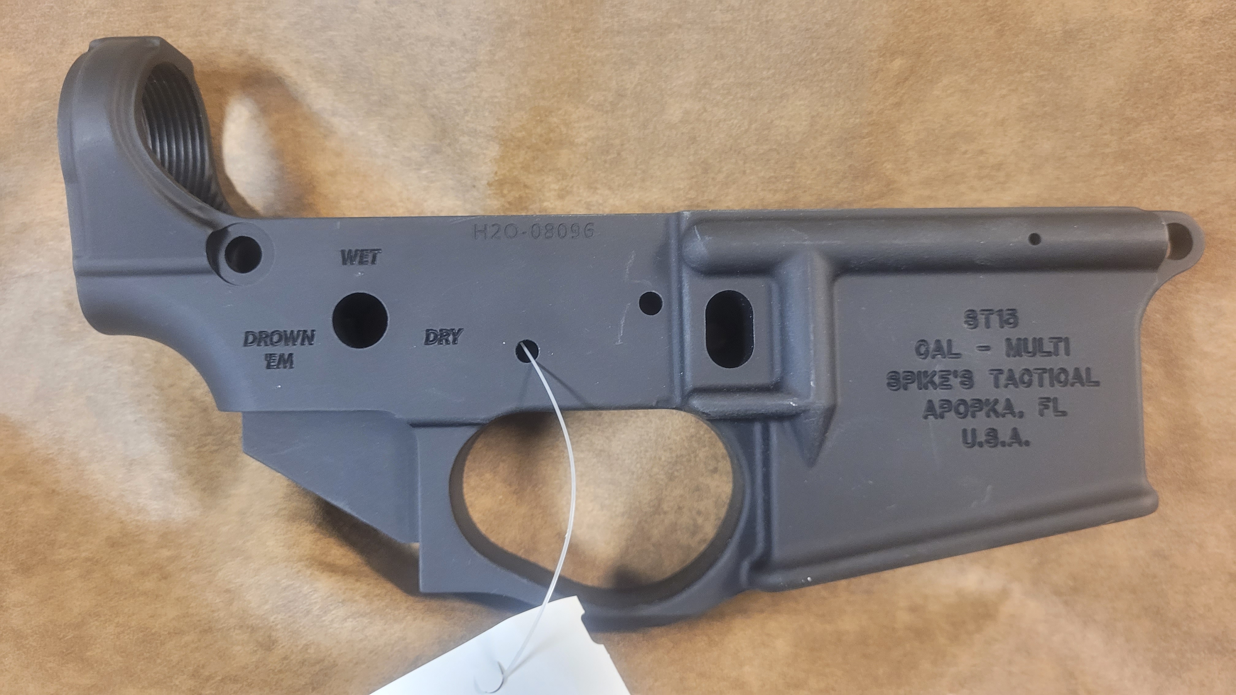 Spikes Water Boarding Instructor Stripped Lower Receiver