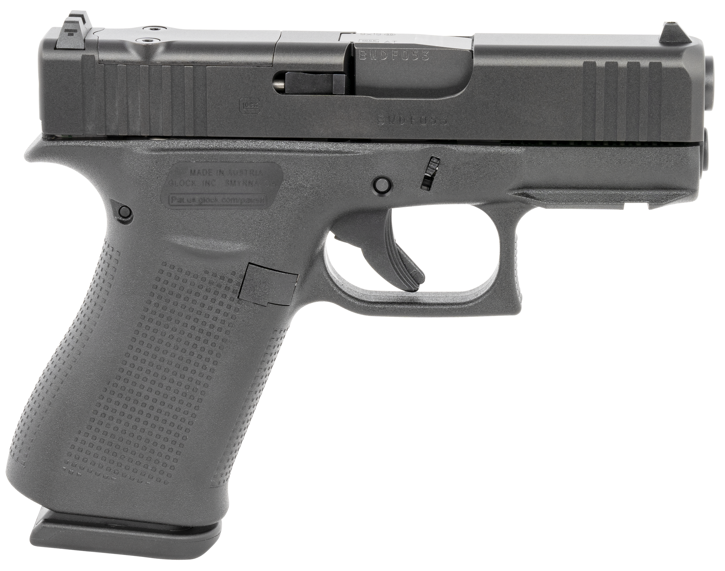 Glock PX4350201FRMOS G43X MOS Slim Sub-Compact 9mm Luger 10+1 3.41"
