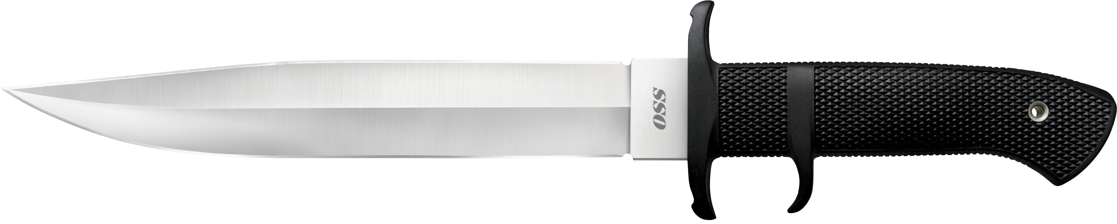 Cold Steel OSS 8.25" Fixed Plain AUS-8A SS Blade/Black Textured Kray-Ex Handle Includes Sheath