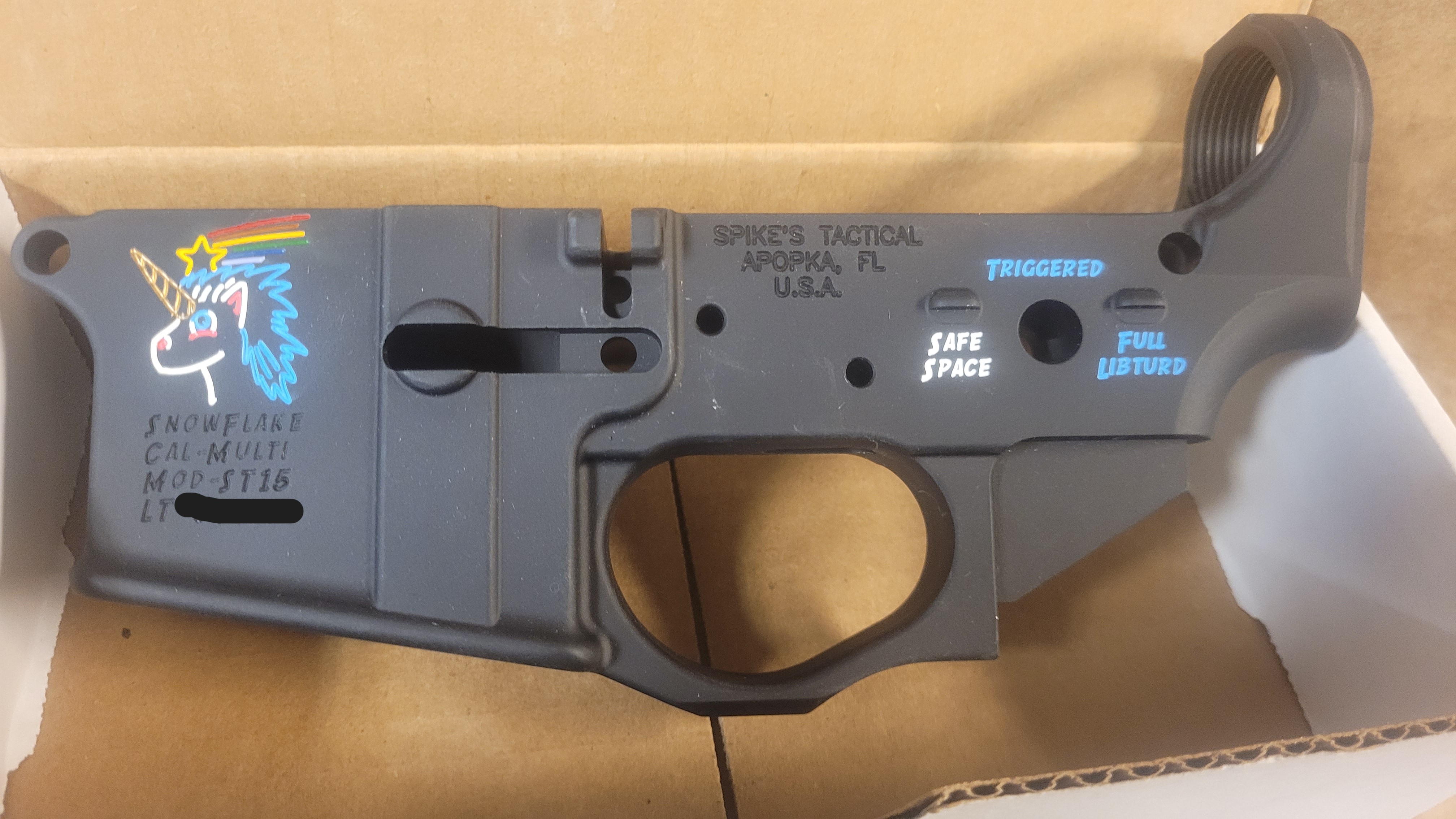 Spikes Snowflake Stripped Lower Receiver Multi-Caliber