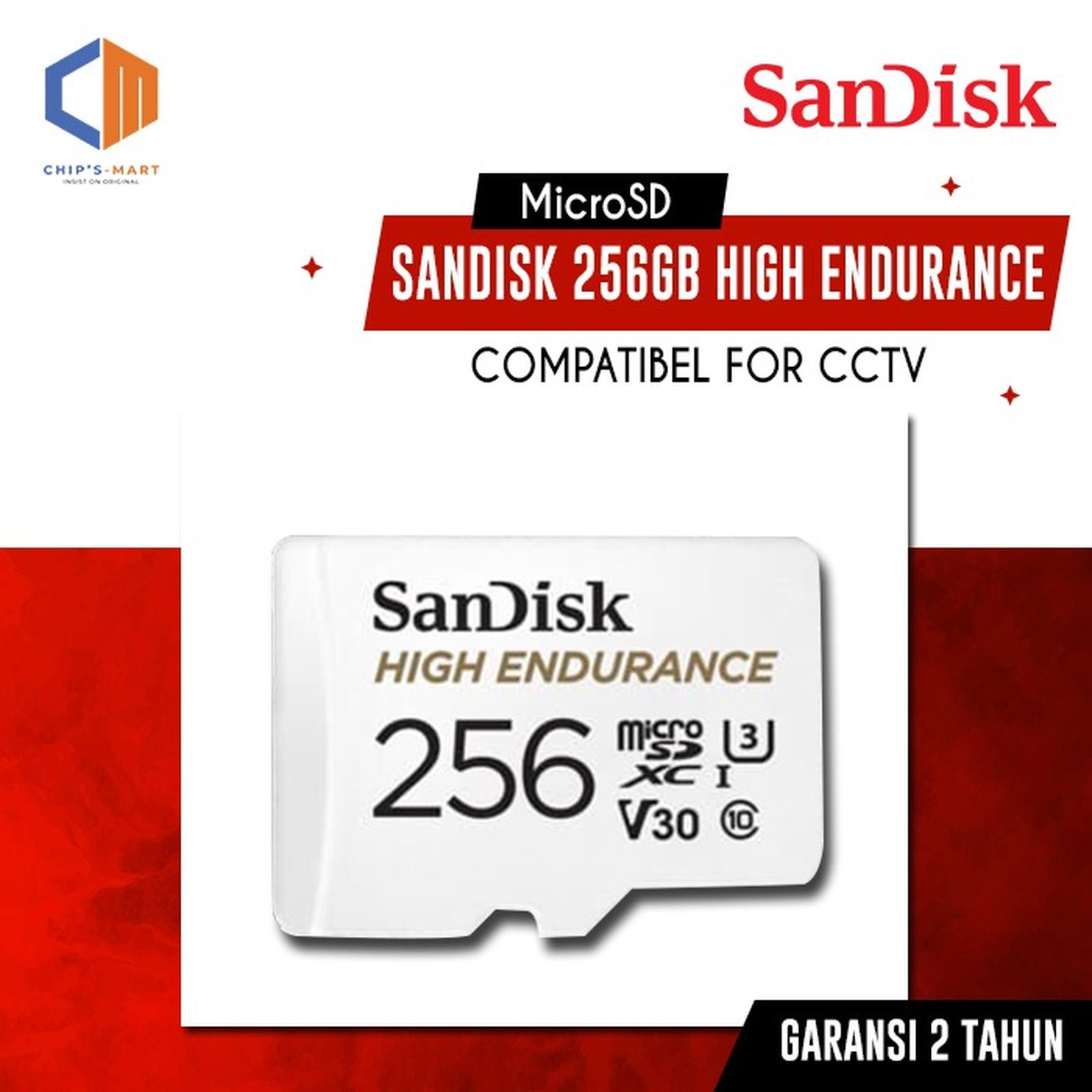 Sandisk MICROSD 256GB HIGH ENDURANCE 100MB/s 100% original for IP cam