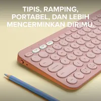 Logitech Pebble Keys2 K380s Keyboard Wireless Bluetooth MultiPerangkat - Garansi 1 Tahun