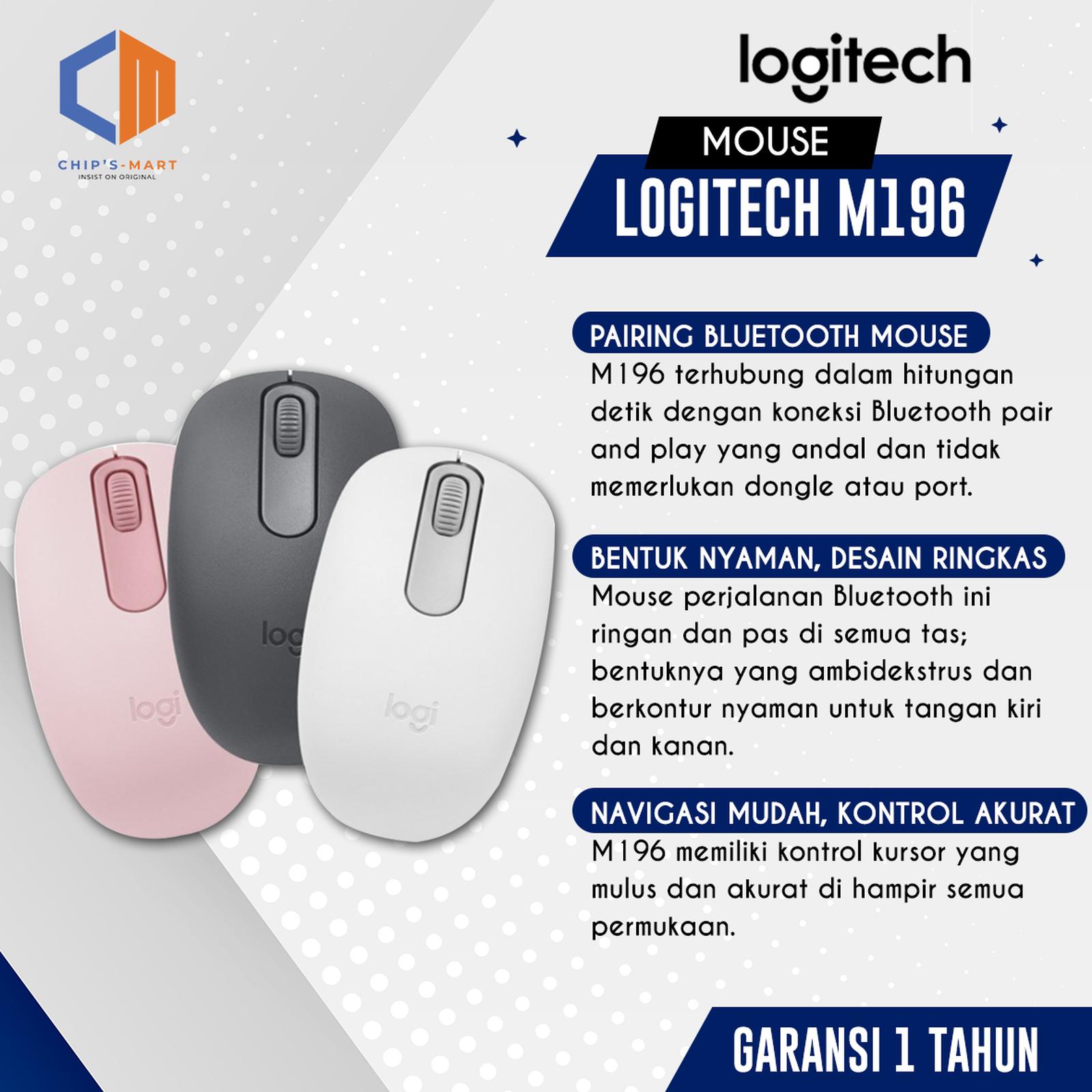 Logitech M196 Mouse Wireless Bluetooth