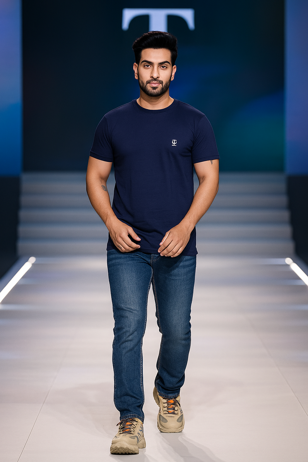 Men's Navy Blue T-Shirt