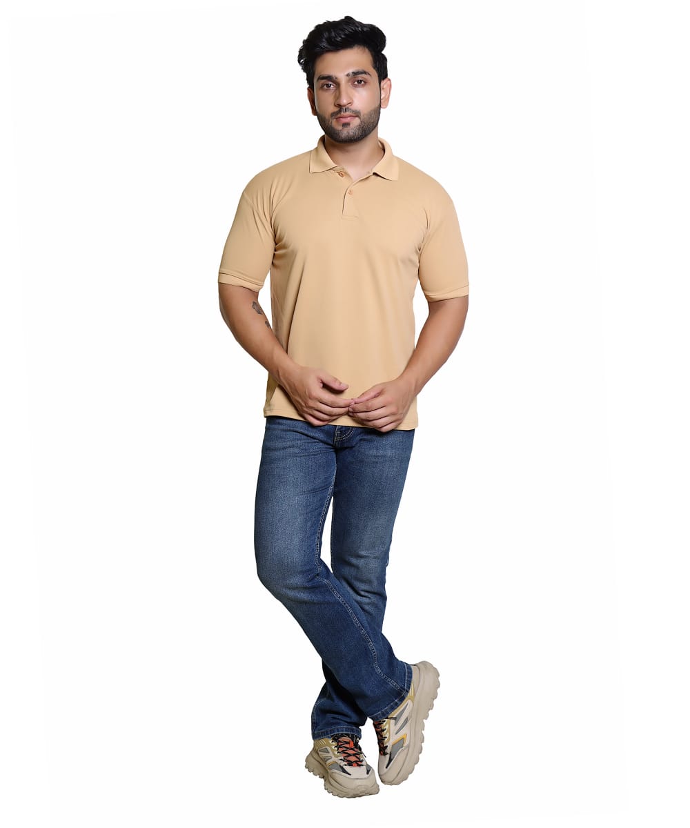 Beige Polo T-Shirt