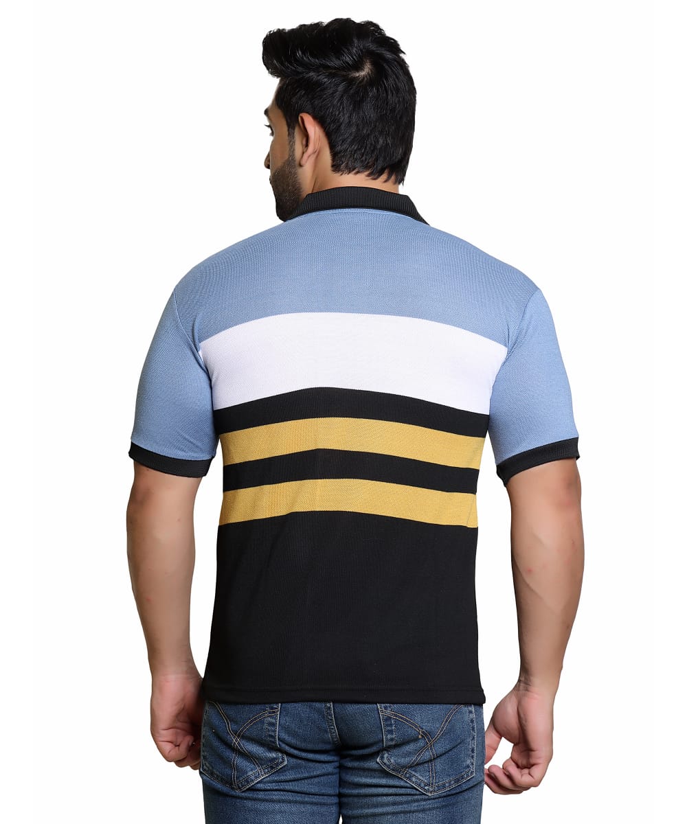 Men's Striped Polo T-Shirt
