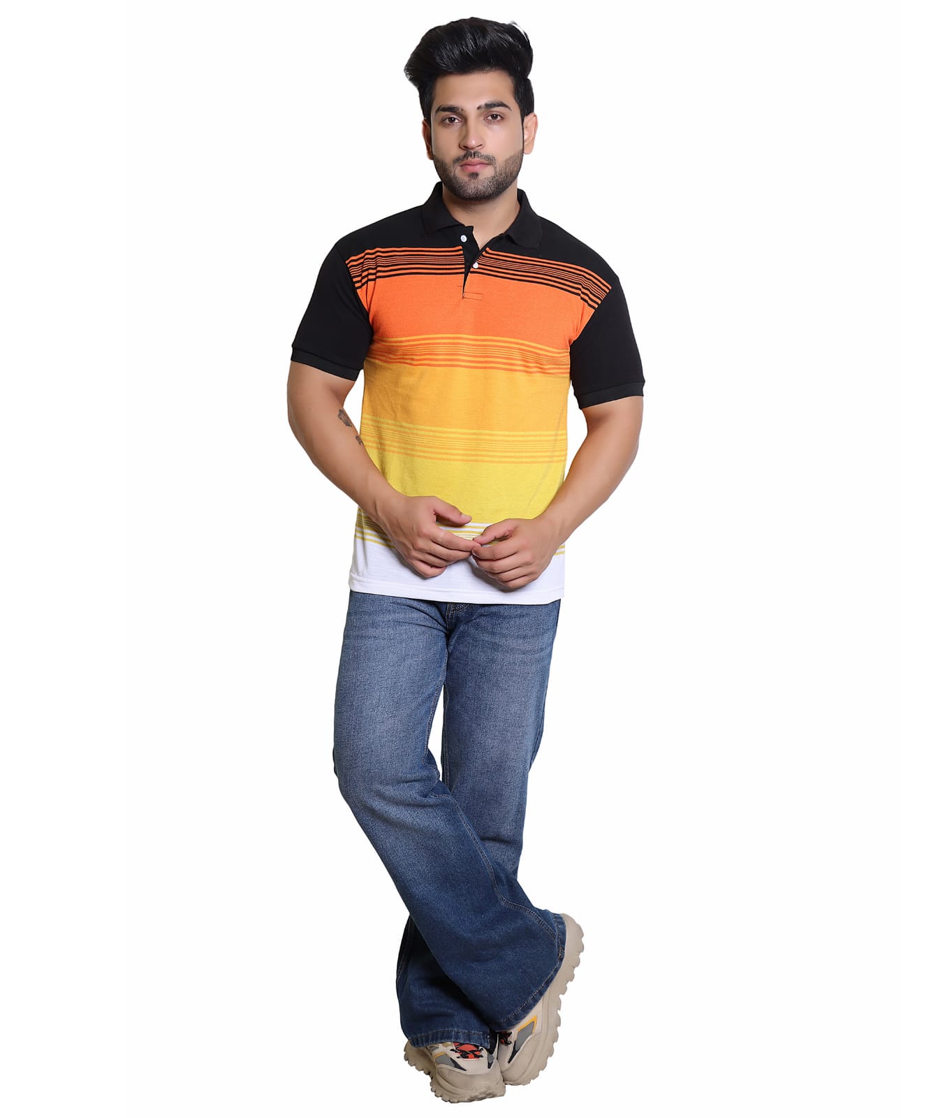Men's Gradient Polo T-shirt