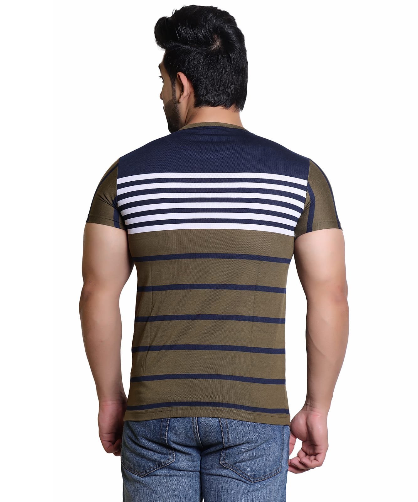 Men's Striped Casual T-Shirt
