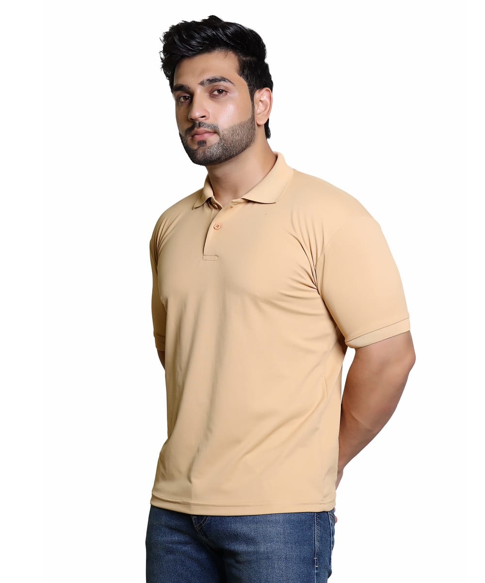 Beige Polo T-Shirt