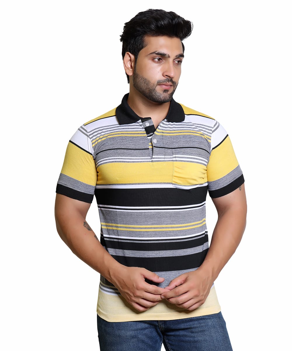 Striped Polo T-Shirt