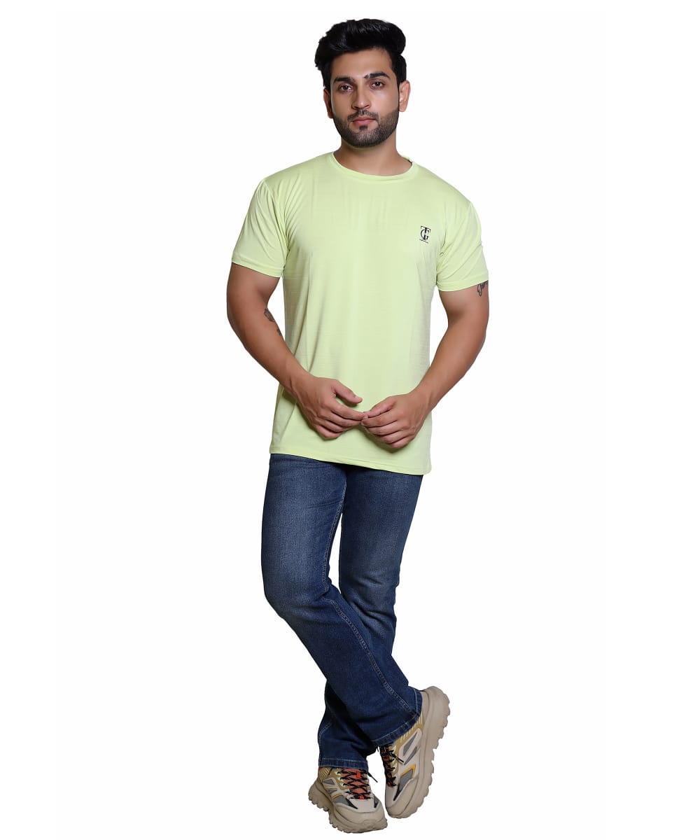 Light Green Crew Neck T-Shirt