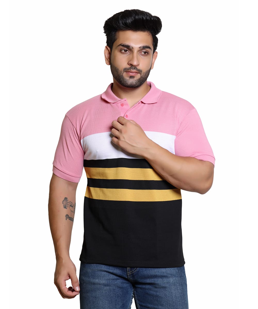 Men's Colorblock Polo T-shirt