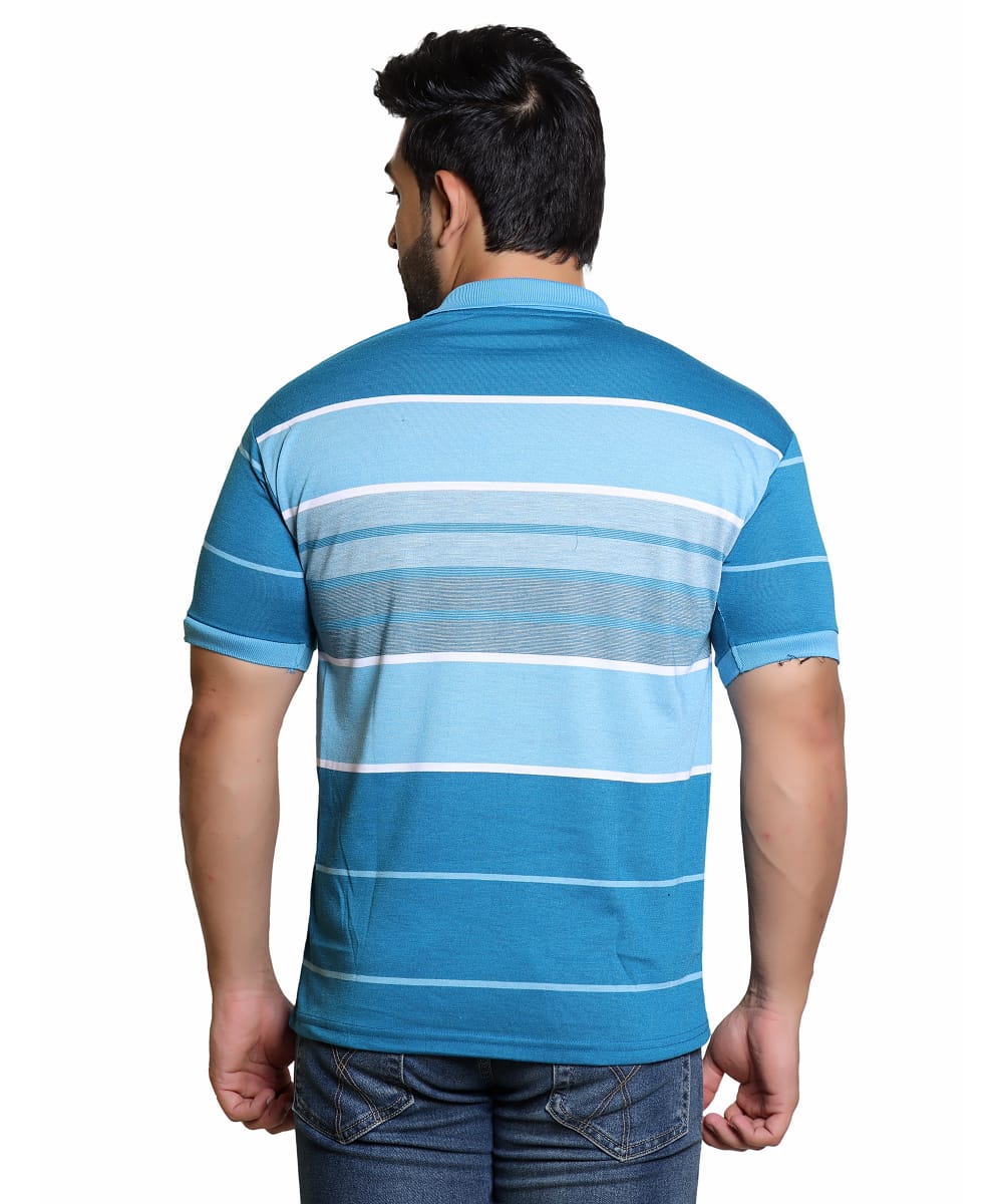 Men's Striped Polo Shirt