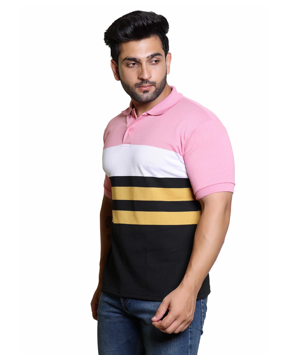 Men's Colorblock Polo T-shirt