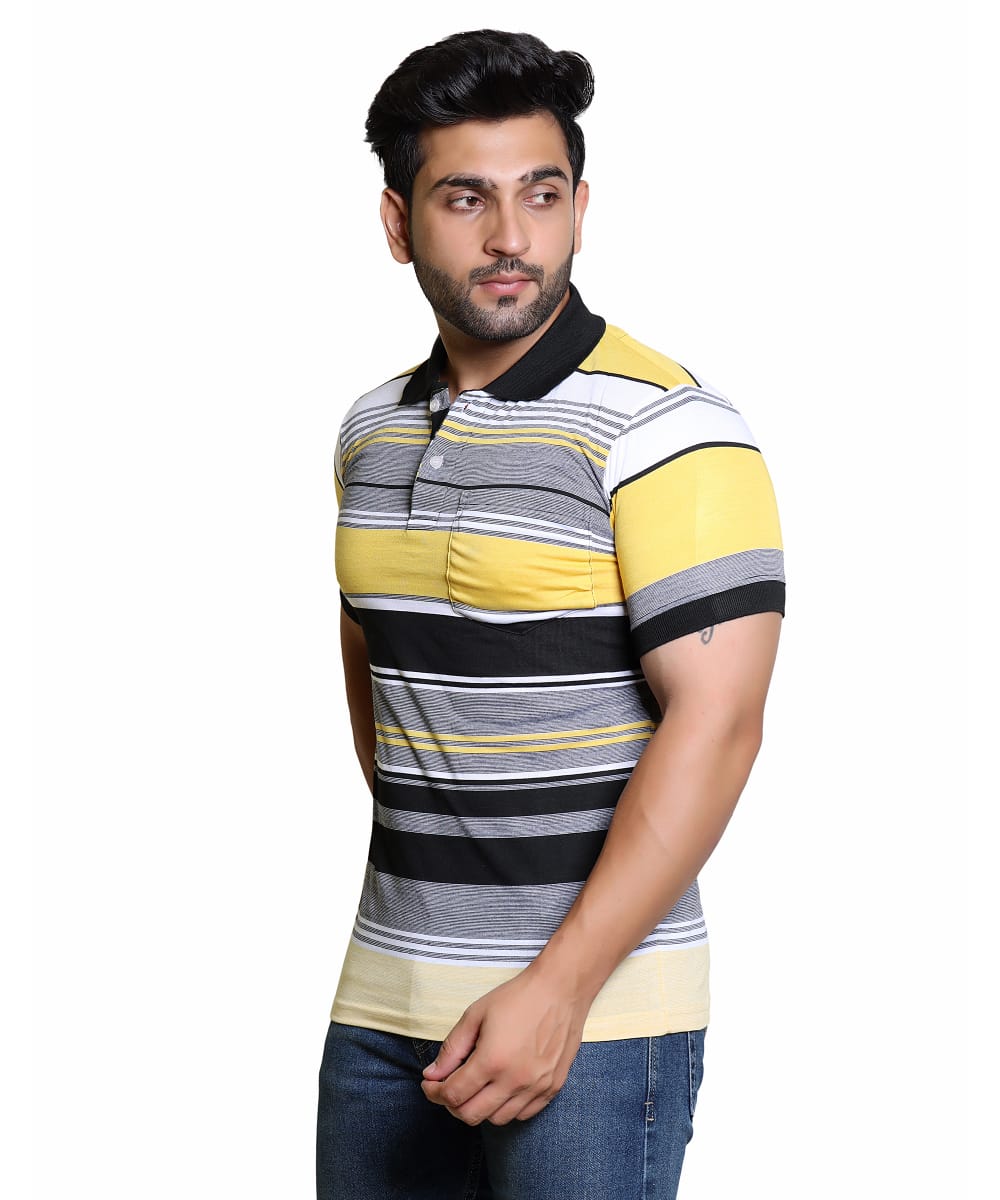 Striped Polo T-Shirt