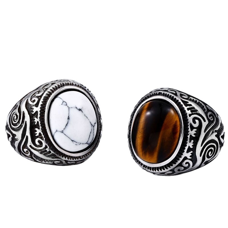Men's Tiger Eye Stone Ring