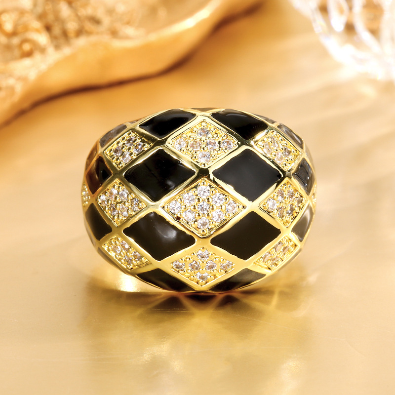 Vintage Gold-plated Stylish Imitation Gold Ring