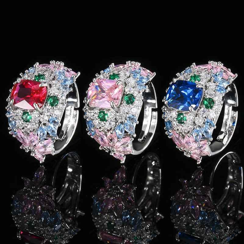 Luxury Ruby Gemstone Elegant and colorful statement jewelry Ring
