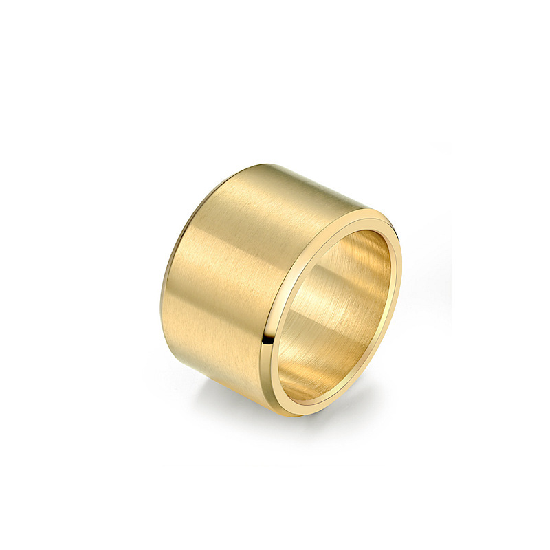 Stainless Steel Wide Band Sleek and modern metal jewelry Ring
