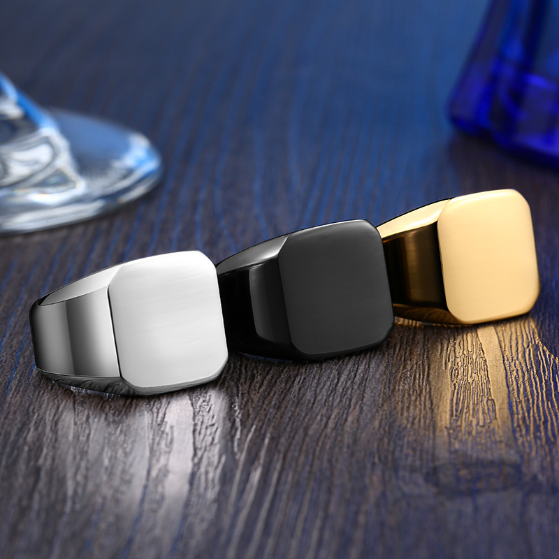 Trendy Fashionable Personalized Stainless Steel Ring Jewelry for Men