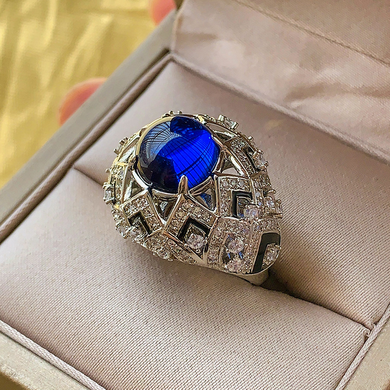 Luxury Stunning handcrafted ring with vivid ruby gem Ring