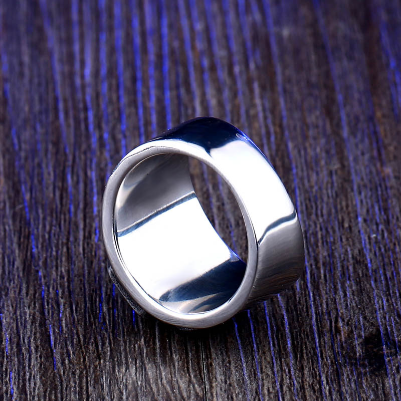 Fashion Gemstone stainless steel Ring for men