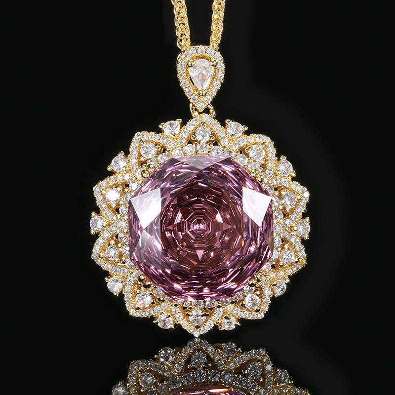 Luxury Gemstone Pendant Necklace with Chopard Chain