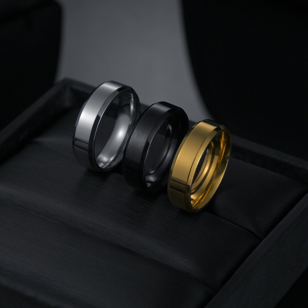 Sleek 6mm width, durable, and lightweight Stainless Steel Band Ring