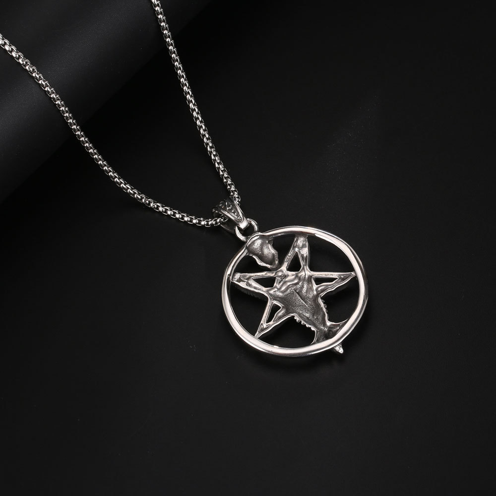 Unisex Satanic Skull & Baphomet Pendant Necklace - Stylish Trendy Brand Jewelry