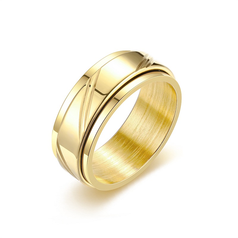 Black Titanium Steel Men's Ring