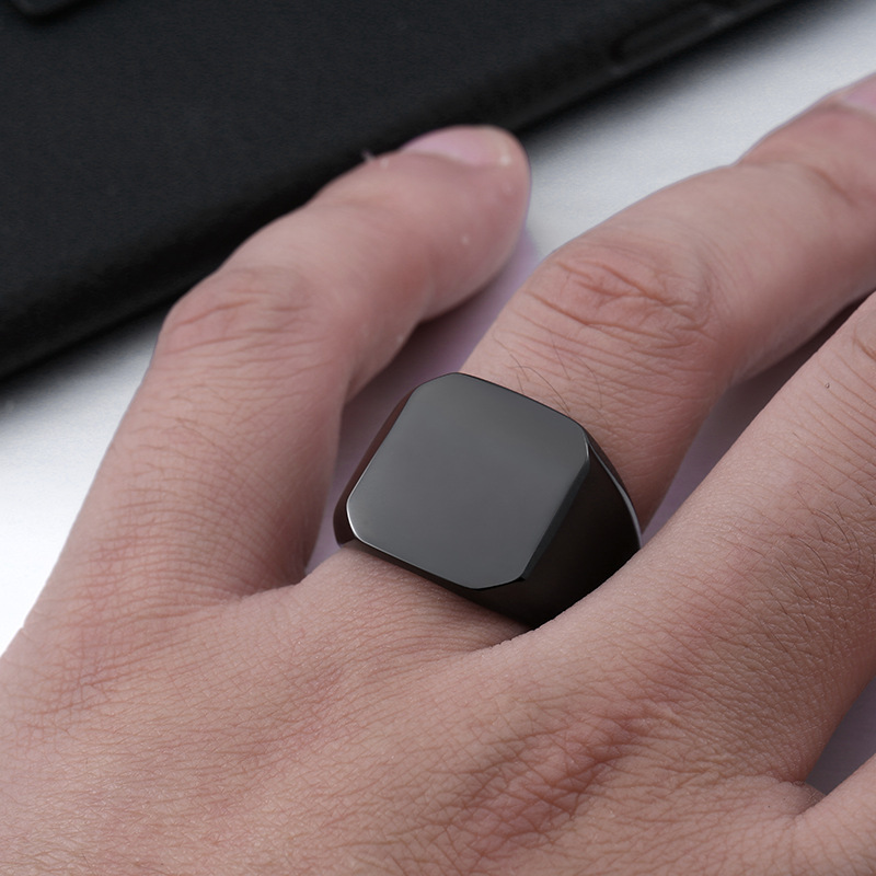 Trendy Fashionable Personalized Stainless Steel Ring Jewelry for Men