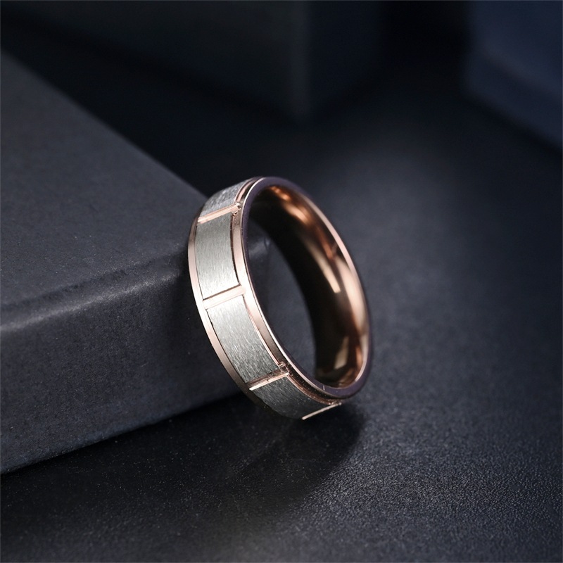 Classic band with a modern brushed finish Men's Stainless Steel Ring