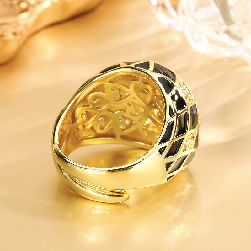 Vintage Gold-plated Stylish Imitation Gold Ring