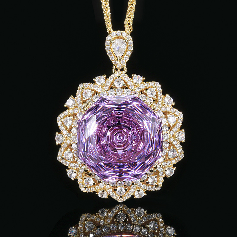 Luxury Gemstone Pendant Necklace with Chopard Chain
