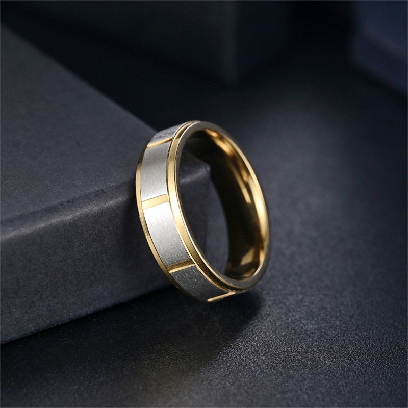 Classic band with a modern brushed finish Men's Stainless Steel Ring