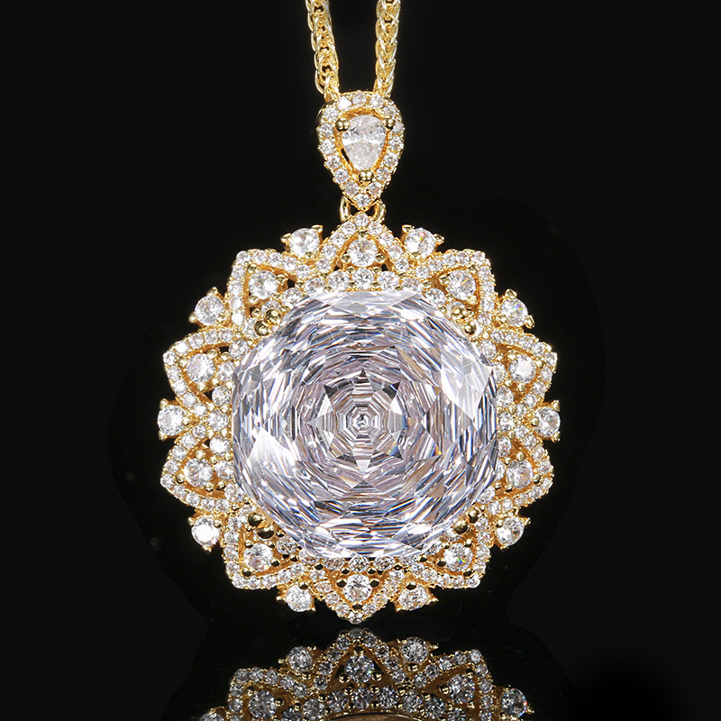 Luxury Gemstone Pendant Necklace with Chopard Chain
