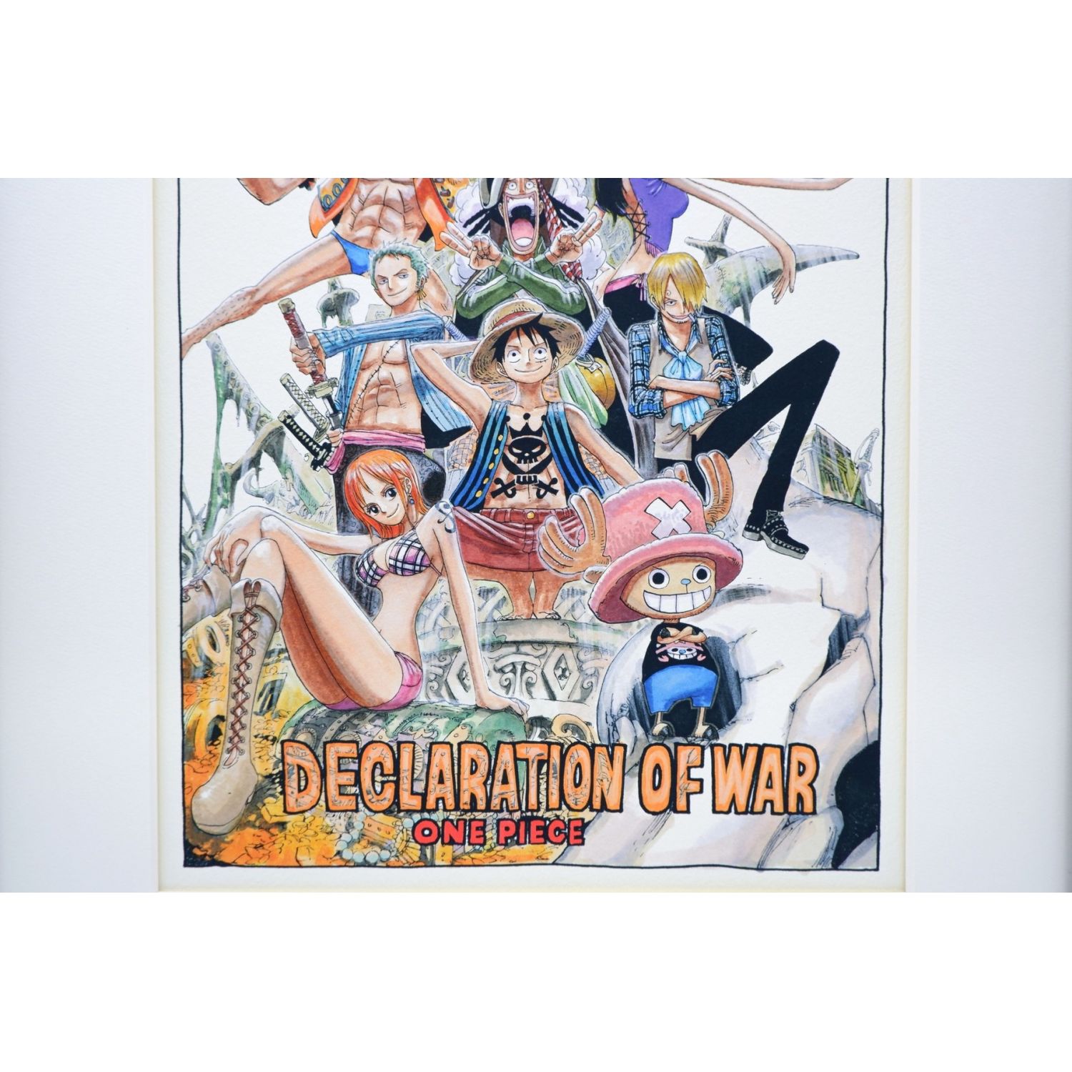 Straw Hat Pirate Crew Declaration of War Reproduction Original Artwork Jump Festa 2009