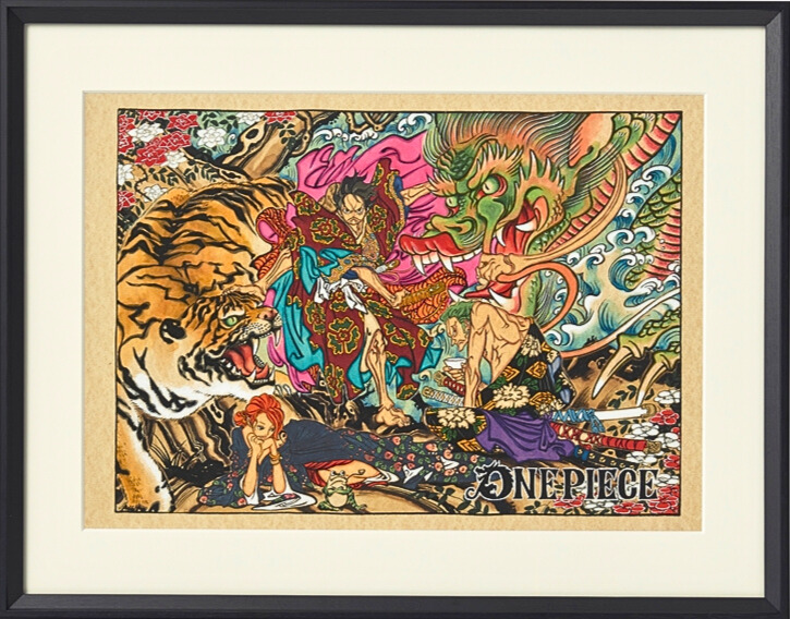 One Piece "Kabuki" "LUFFY, ZORO, NAMI with DRAGON & TIGER"