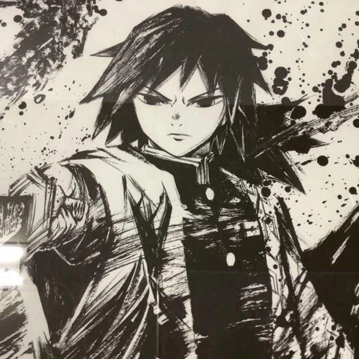 Demon Slayer Ink Painting Giyu Tomioka 