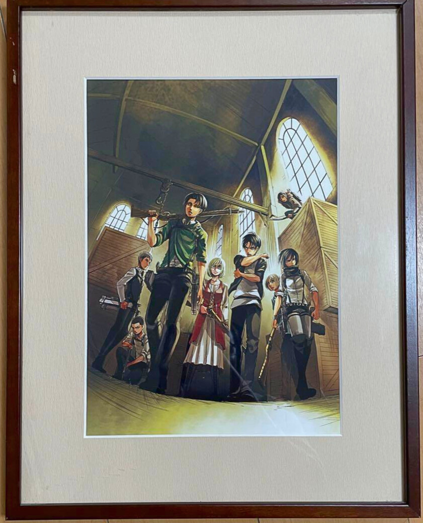 Attack on Titan Official Limited Art Framed Paintings Reproduction