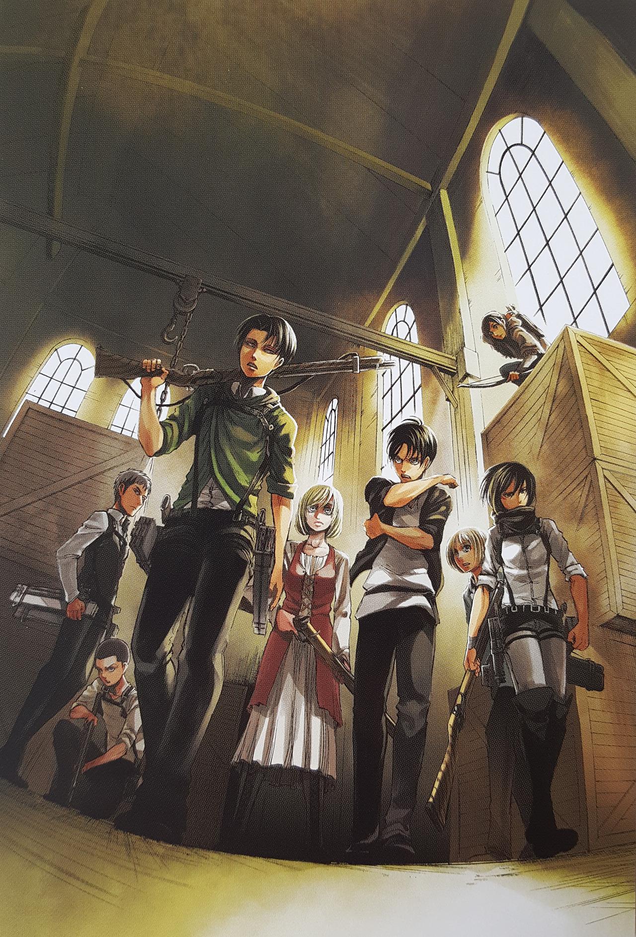 Attack on Titan Official Limited Art Framed Paintings Reproduction